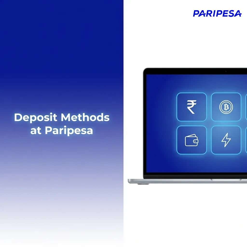 Illustration of Paripesa India deposit methods: UPI, bank card, and e-wallet icons with secure payment symbols