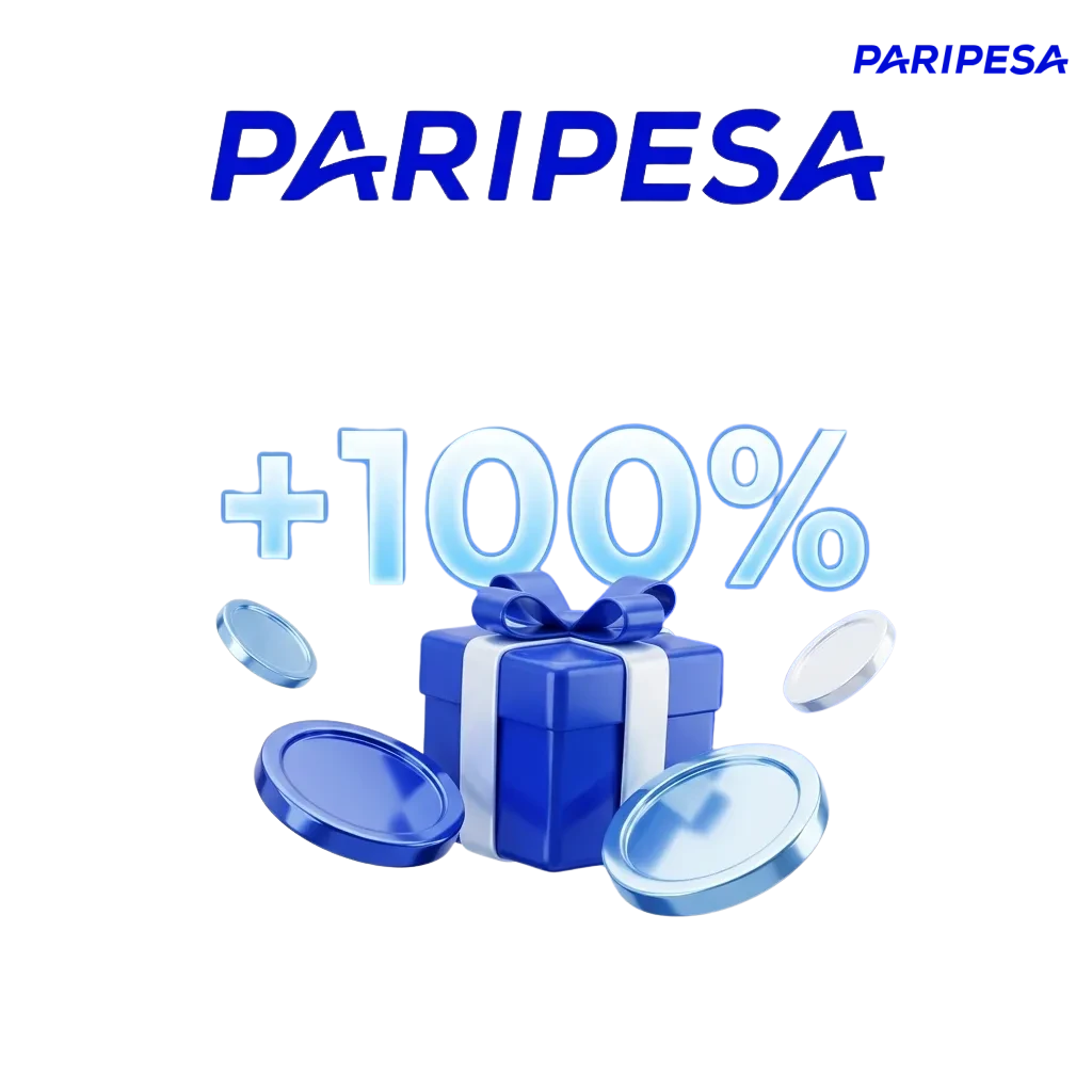 Paripesa India promo banner showing 100% welcome bonus on first deposit up to ₹5,000 for casino and sports betting