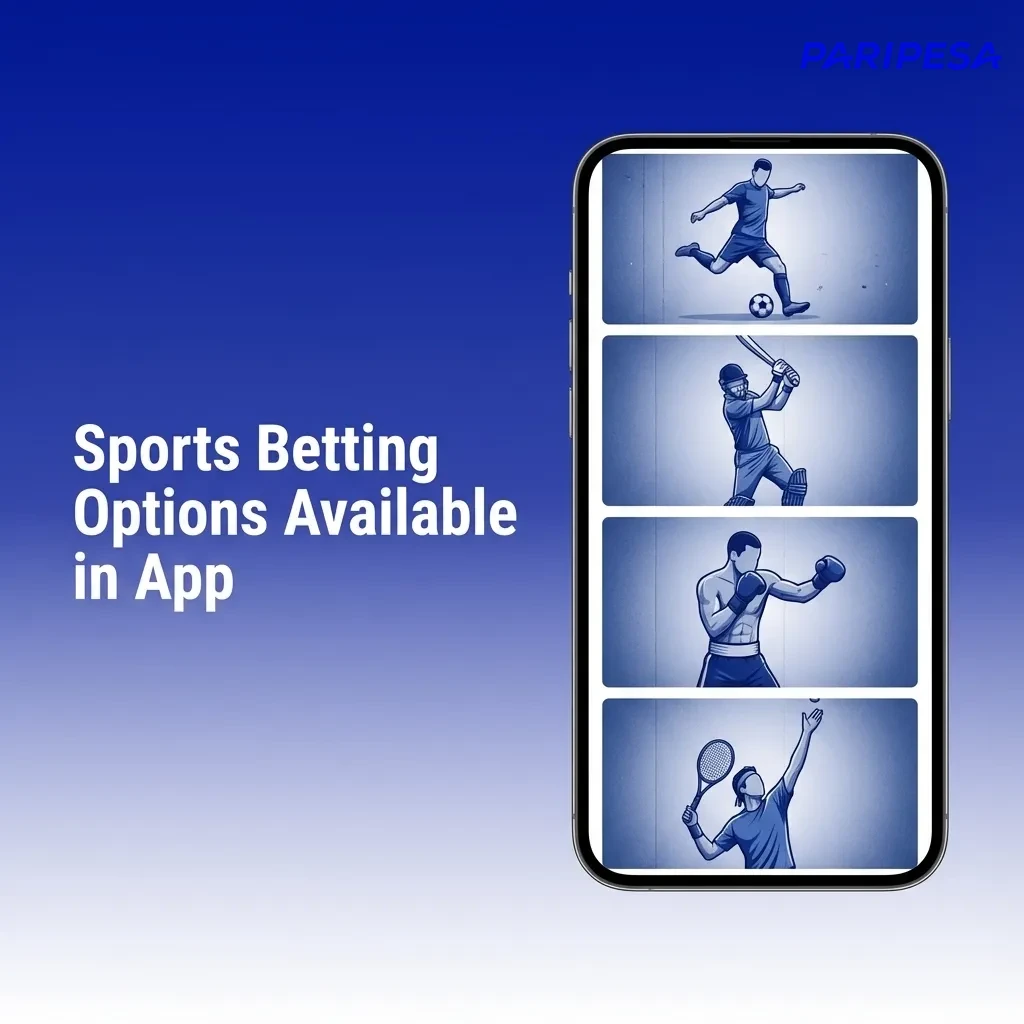 Paripesa app screen showing pre-match and live betting options for multiple sports with real-time updating odds
