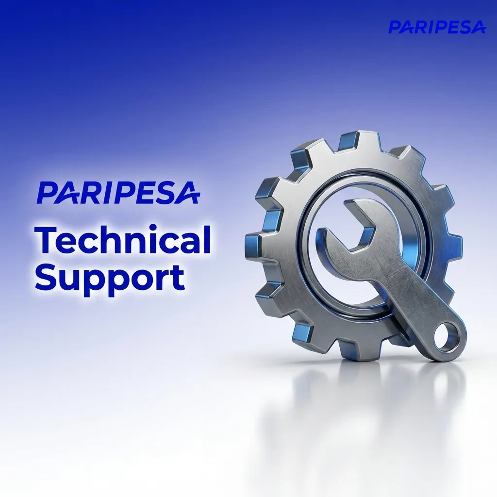 Customer getting technical support on computer and phone, with icons for chat, email, phone, and bug reports