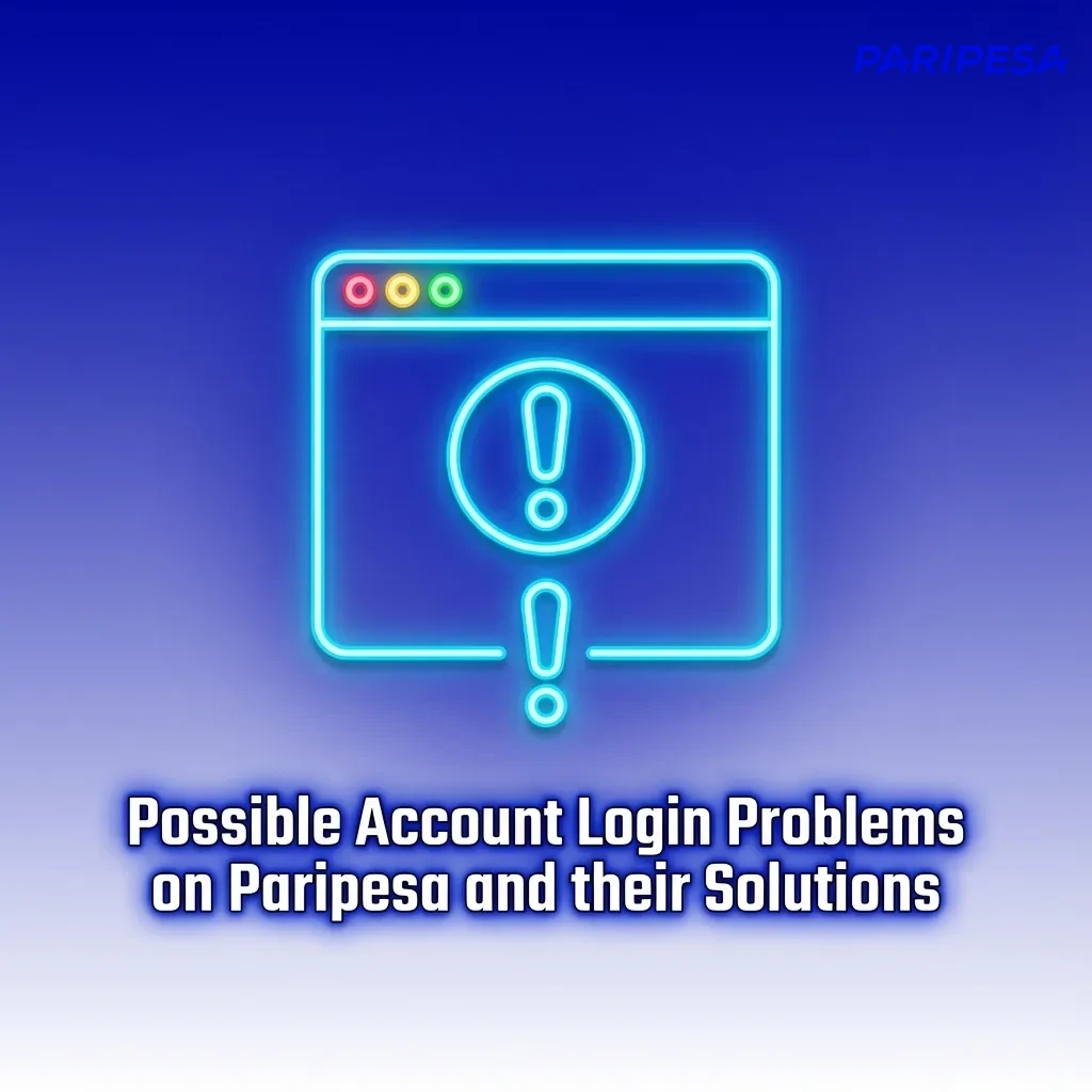 Table listing common Paripesa login problems in India with step‑by‑step solutions