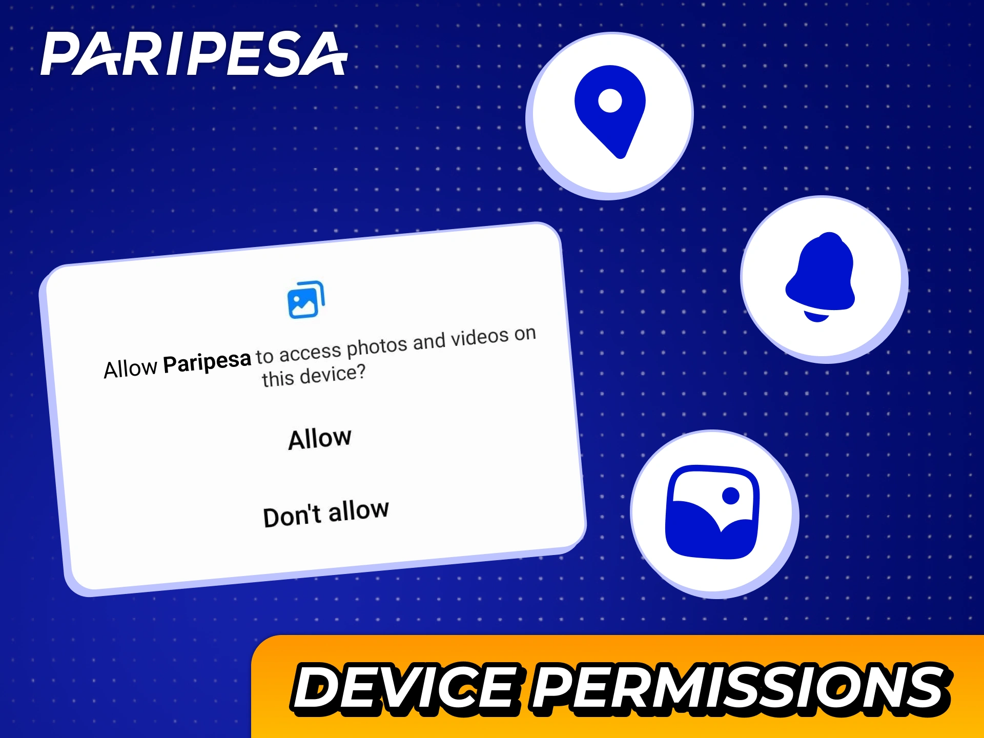 Allow those Paripesa andoid app permitions for better experience.