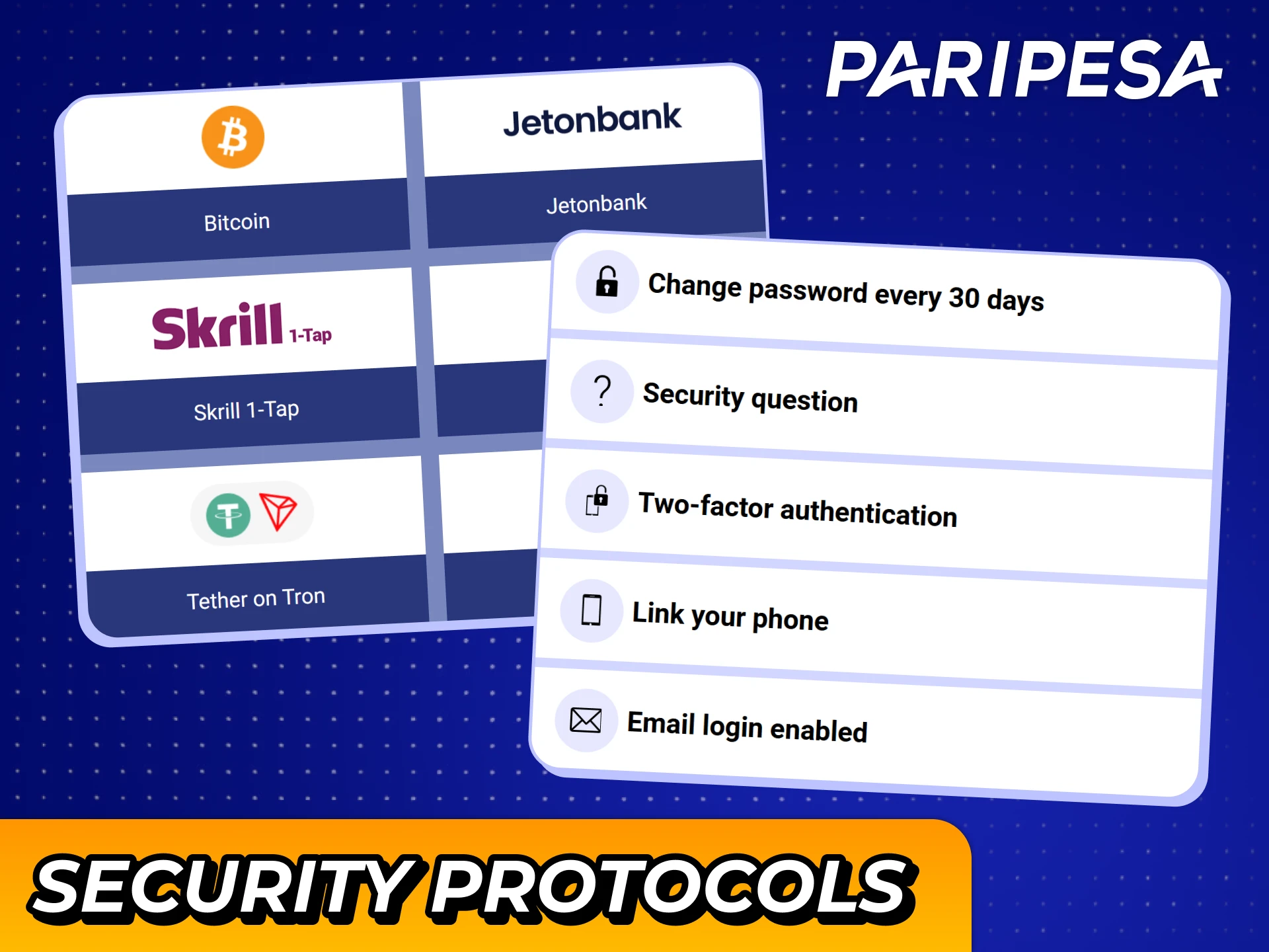 Stay safe with official Paripesa android app with its security protocols.
