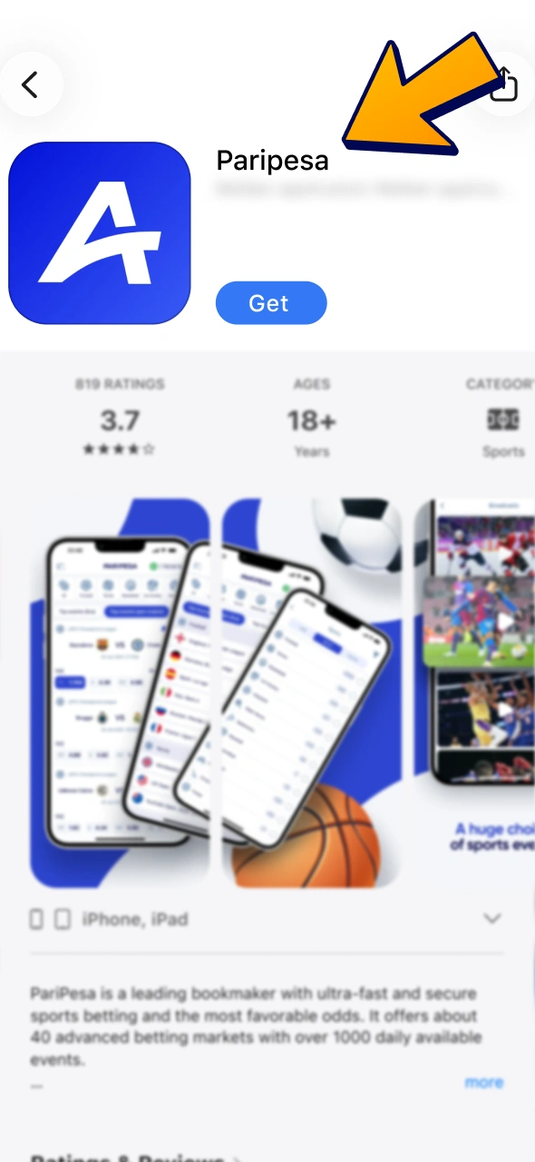 Open App Store to get Paripesa iOS app.