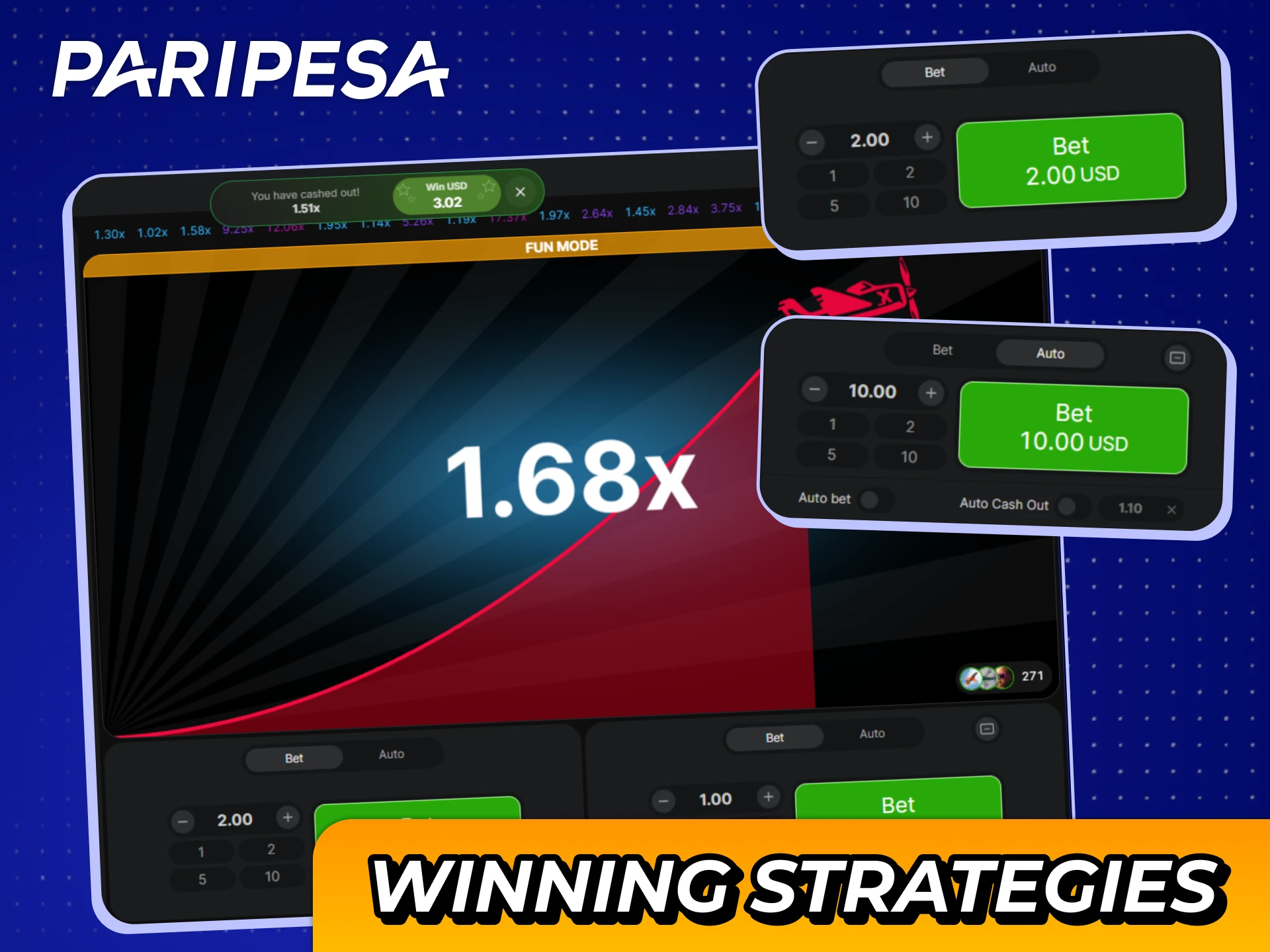 Try those Aviator strategies and get results right away at Paripesa.