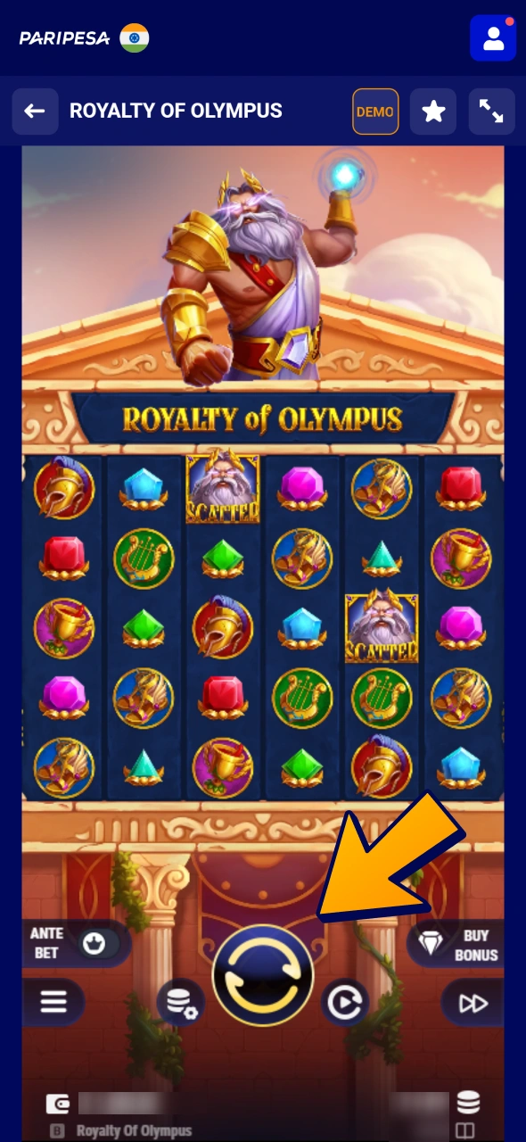 Look at your balance and winnings to control yourself at Paripesa gaming sessions.