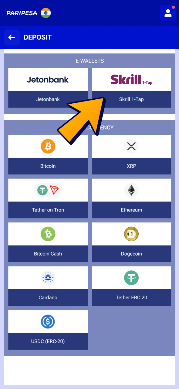 Make a deposit for your future cricket bet at Paripesa.