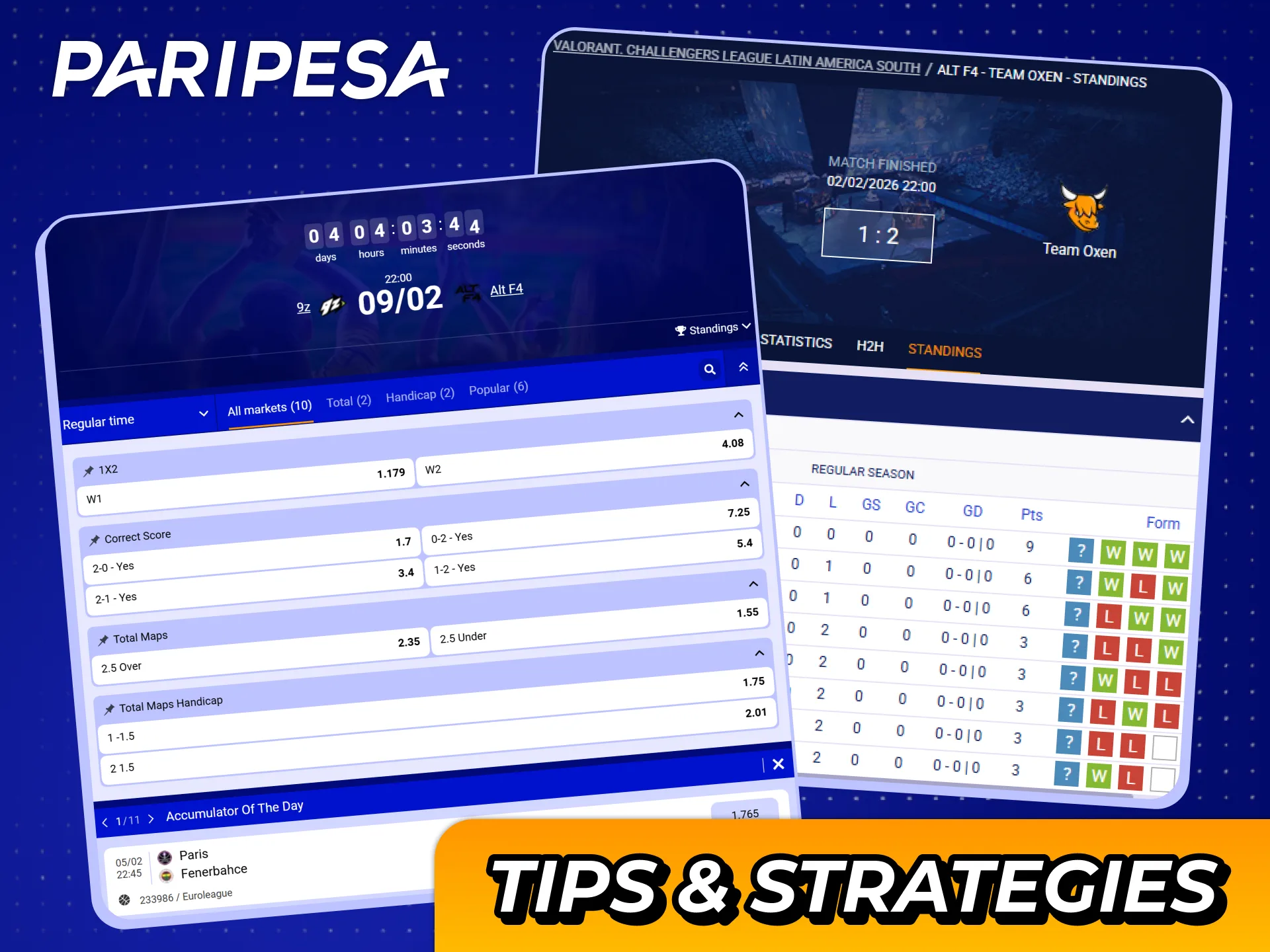 Test those esports betting tips and increase your winnings at Paripesa.