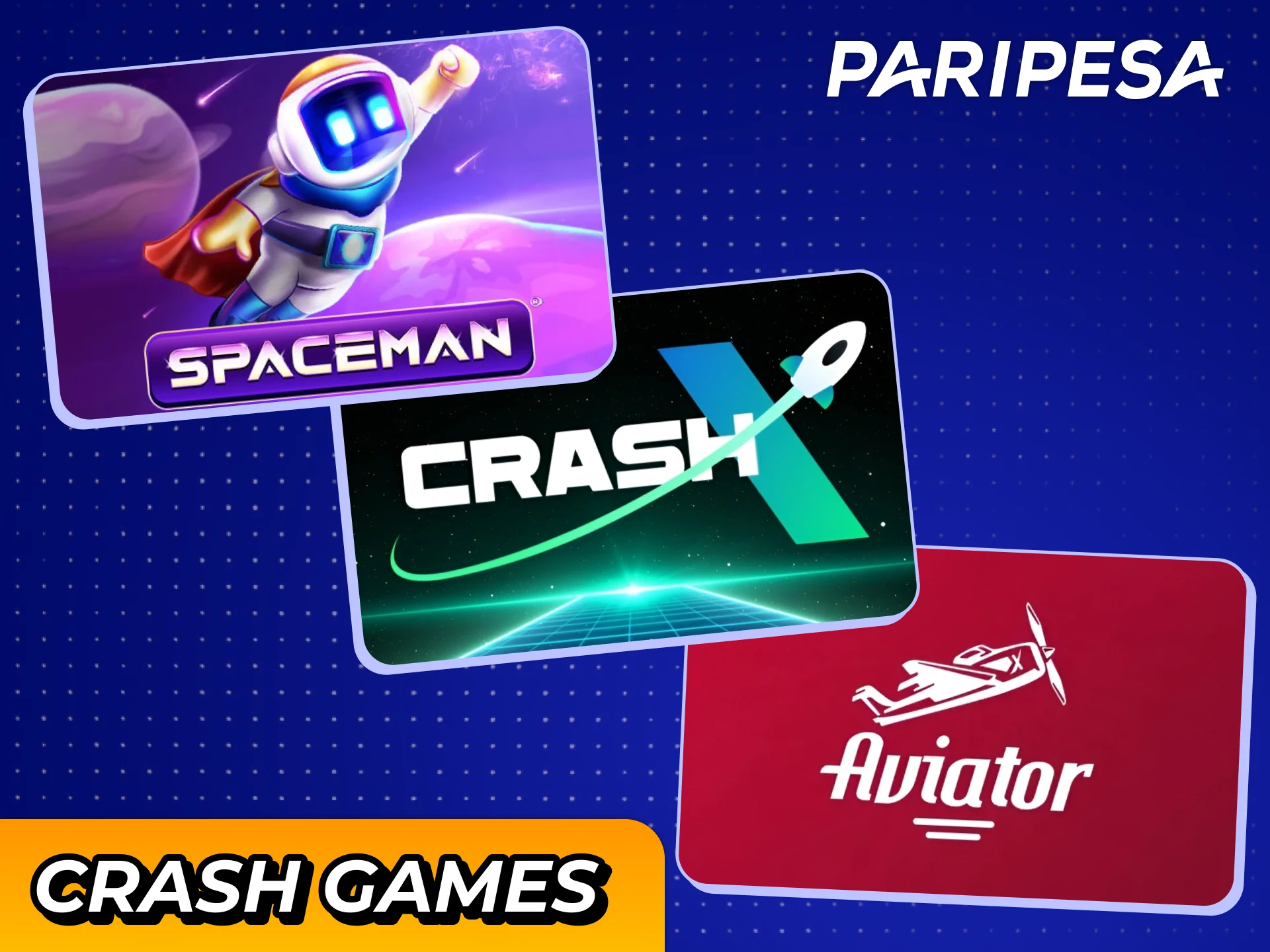 Try exciting casino crash games for instant wins at Paripesa.