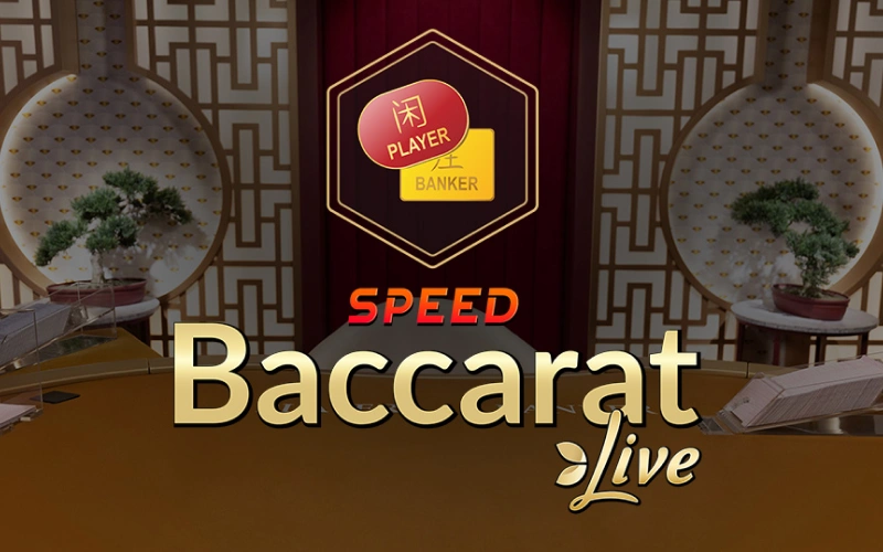 Play live Speed Baccarat game at Paripesa casino.
